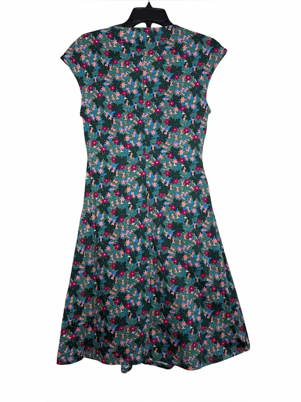 Weekend Max Mara Vicino Mini Dress Green Pink Floral Print Dress Size Small - Picture 3 of 7